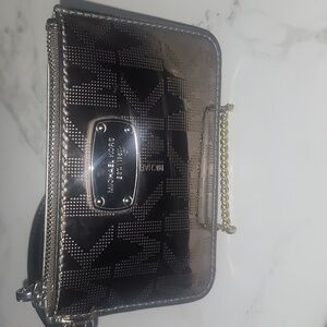 Michael Kors Signature Mirror Metallic Wristlet